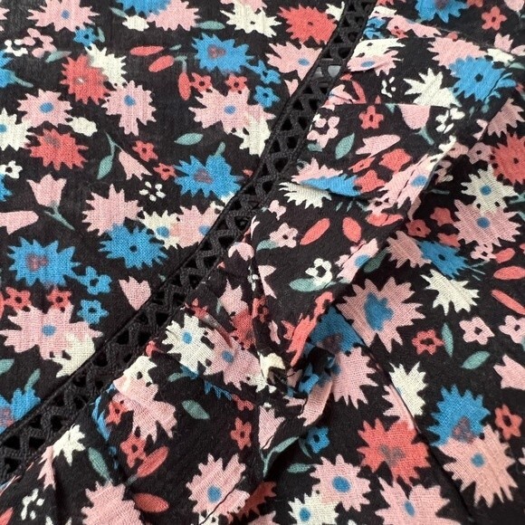 NWT Madewell Ruffle-Yoke Prairie Top in Spring Prairie Women's size Small - Picture 9 of 12